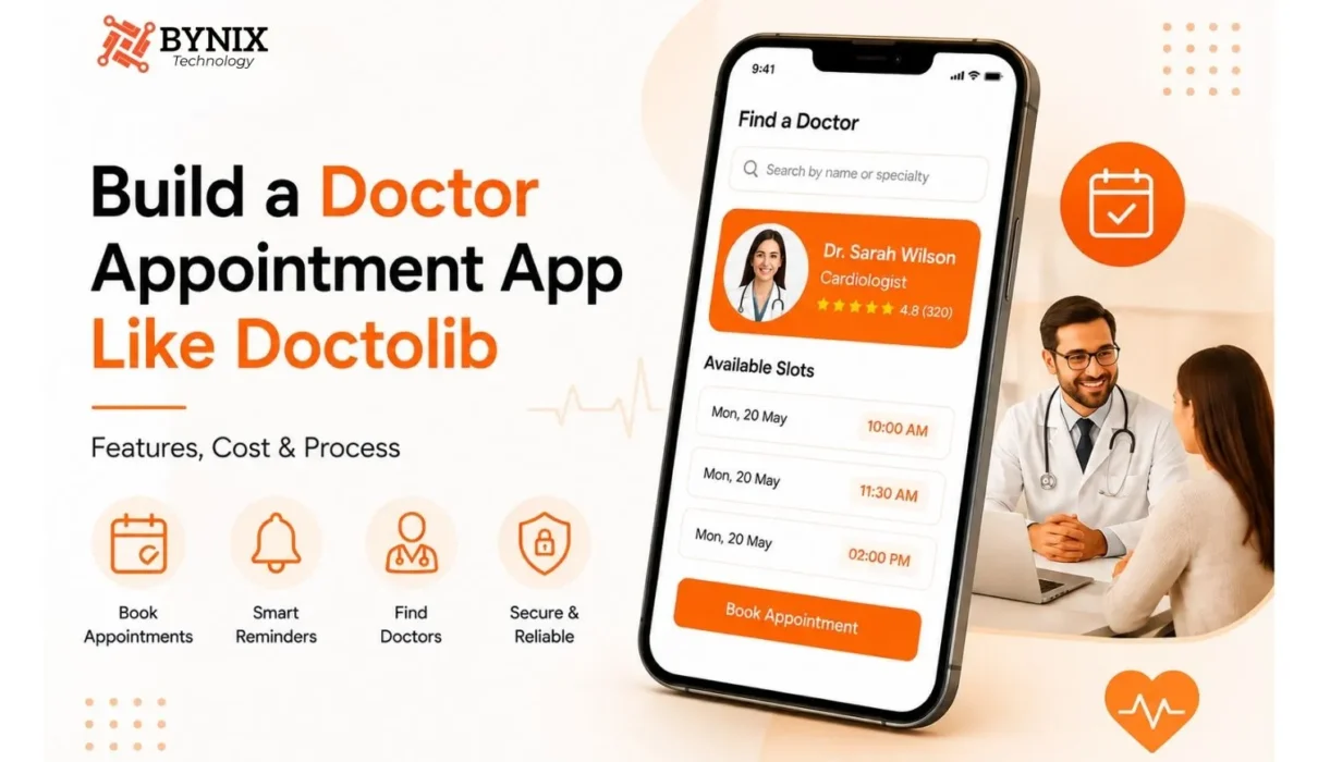 Build a doctor appointment app like Doctolib – features, cost & process