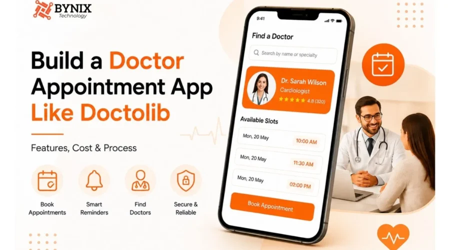 Build a doctor appointment app like Doctolib – features, cost & process