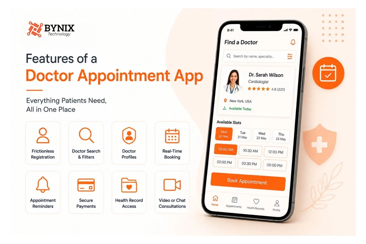 Key features of a doctor appointment app – booking, reminders, payments