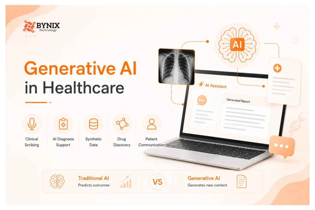 AI vs Generative AI in Healthcare: What's the Difference and Why It Matters 3 Machine learning in healthcare - predictive analytics, imaging, and monitoring use cases