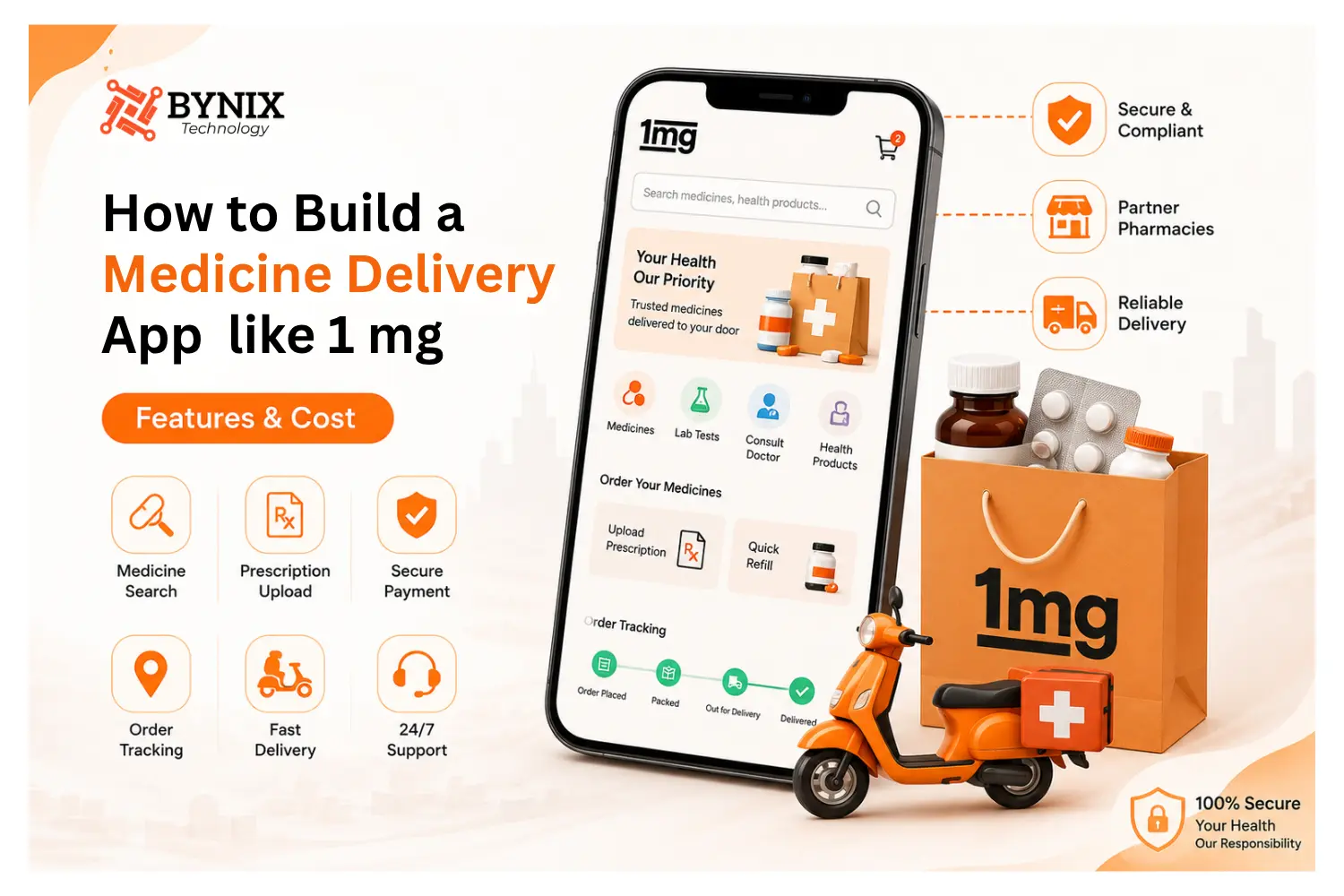 Build a medicine delivery app like tata 1mg