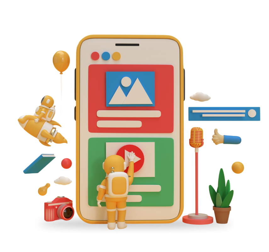 AI-Powered Web Solutions Illustration